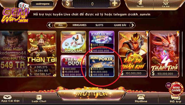 Giữ vững tâm lý trong cách chơi mini Poker Gemwin