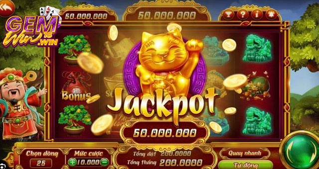 Hướng dẫn cách chơi slots Thần tài Gemwin cho người mới