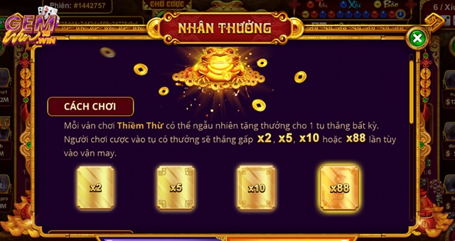 Nhân thưởng tối đa gấp 88 lần